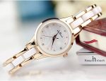 Keep in Touch Two-Tone Women Ladies Watches Waterproof Stainless Steel Ceramic Wristwatch - Image 3